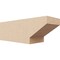 Ekena Millwork 4in. W x 4in. H x 12in. L Clemmons Woodgrain TimberThane Rafter Tail, Primed Tan RFTUR04X04X12CLERCPR - alternate 1